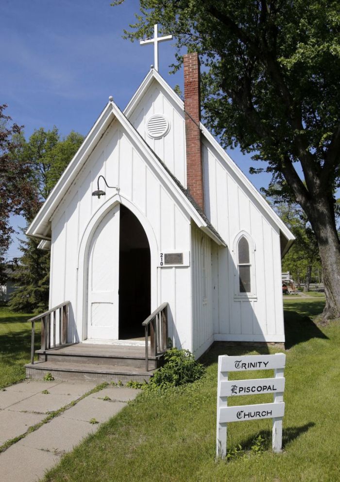 The deconsecrated Trinity Episcopal Church in Groton, South Dakota.