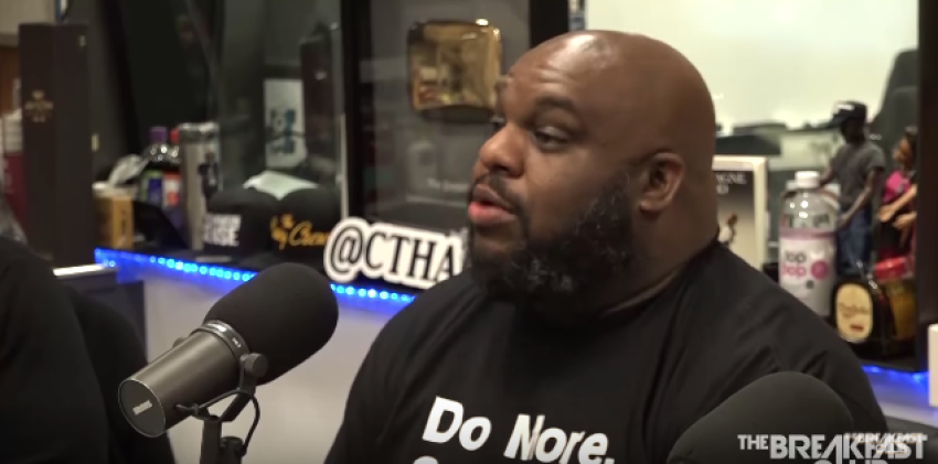 Pastor John Gray on the "Breakfast Club" radio show, March 16, 2018.