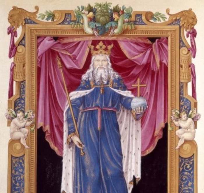 The famous Medieval monarch and Holy Roman Emperor Charles the Great, commonly called Charlemagne.