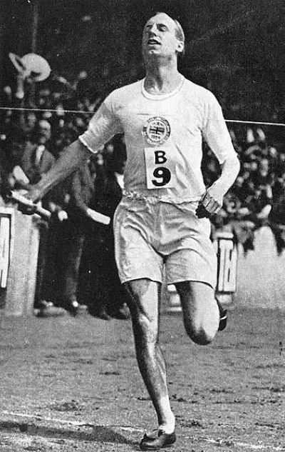 Eric Liddell (1902-1945), famed Olympic runner and Scottish missionary who was the subject of the 1981 film 'Chariots of Fire.'