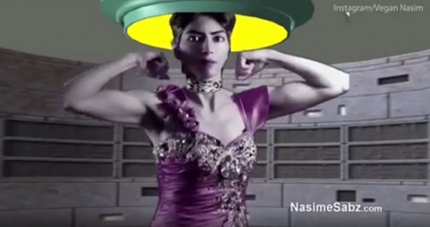 Nasim Najafi Aghdam, who shot three people at YouTube's headquarters in California on April 3, 2018, appearing in one of her online videos.