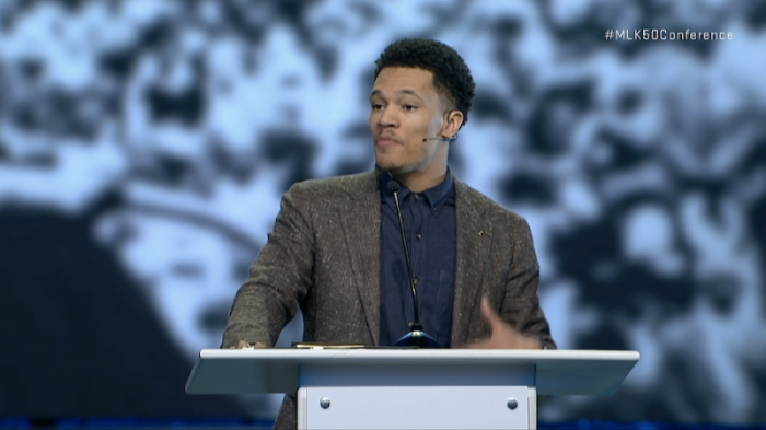 Trip Lee speaks on racial injustice and the Church's response at the ERLC's MLK50 Conference in Memphis, Tennessee, April 4, 2018.