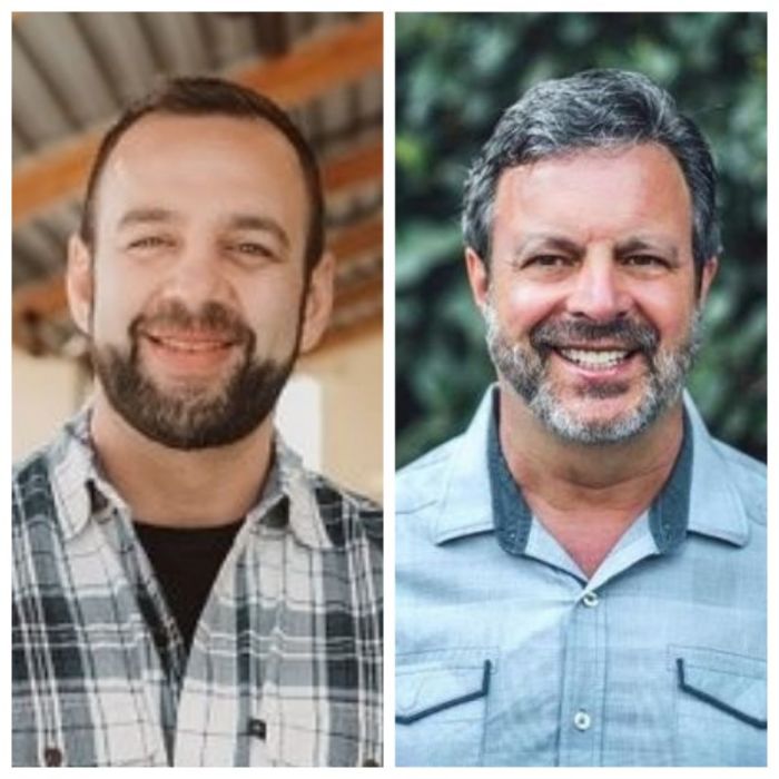 Costi Hinn (left) criticized Kris Vallotton, Senior Associate Leader of Bethel Church in Redding, California (right), of raking in 'easy money' by 'deceiving people.'
