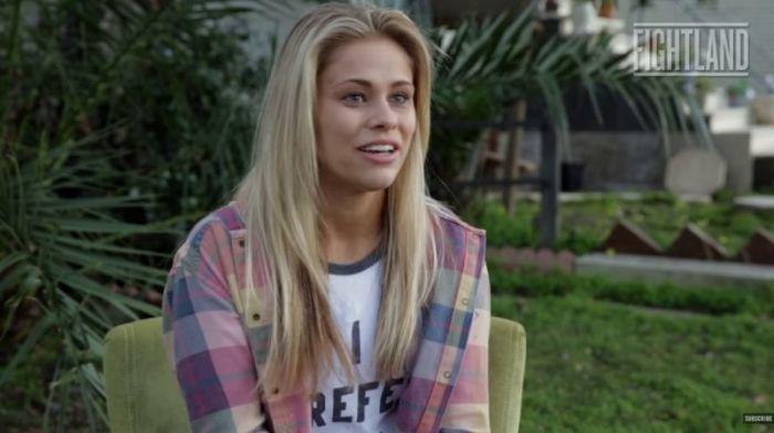 UFC star Paige VanZant in a Vice Sports video published on April 16, 2015.