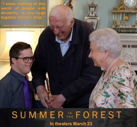 For over 50 years Jean Vanier has pioneered and modeled a new way to treat the most vulnerable and rejected in society as seen here in a photo from the new film "Summer in The Forest" 2018.