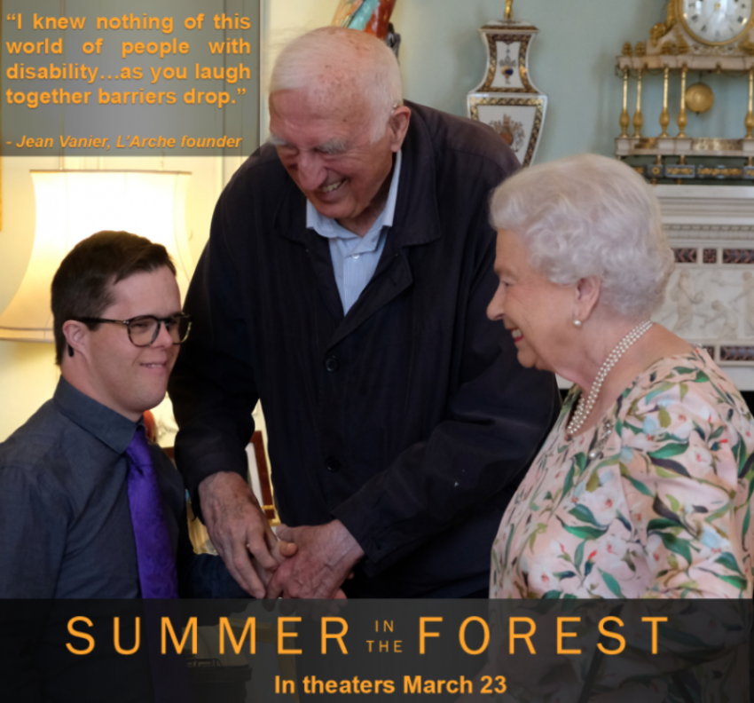 For over 50 years Jean Vanier has pioneered and modeled a new way to treat the most vulnerable and rejected in society as seen here in a photo from the new film "Summer in The Forest" 2018.