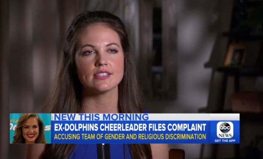 Kristan Ann Ware, a former cheerleader for the Miami Dolphins, in an interview published on April 13, 2018.