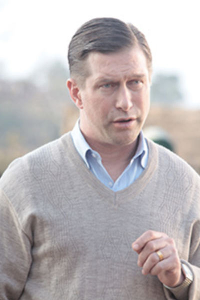 Stephen Baldwin on the set of 'Staines' coming fall 2018.