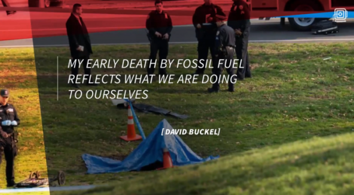 Famed lawyer David Buckel committed suicide by burning himself alive to protest climate change in Brooklyn's Prospect Park, April 14, 2018.