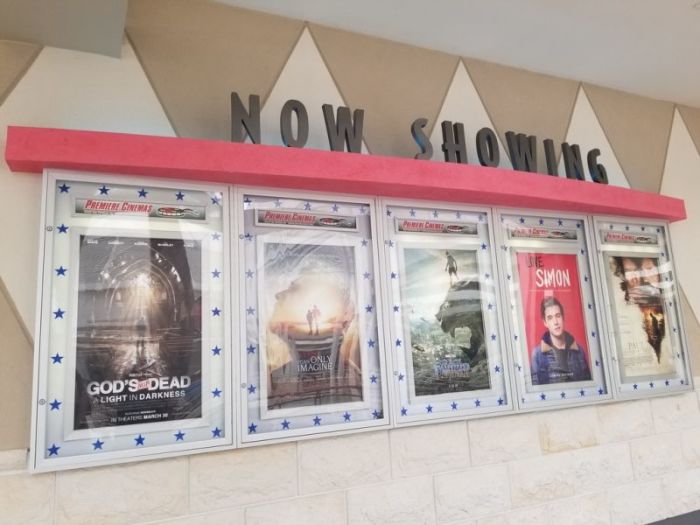 Christian Movies on display at Fashion Square mall in Orlando, Florida, April 2018.