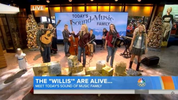 The Willis Clan Family performing on the 'TODAY Show' on Dec. 6, 2013.