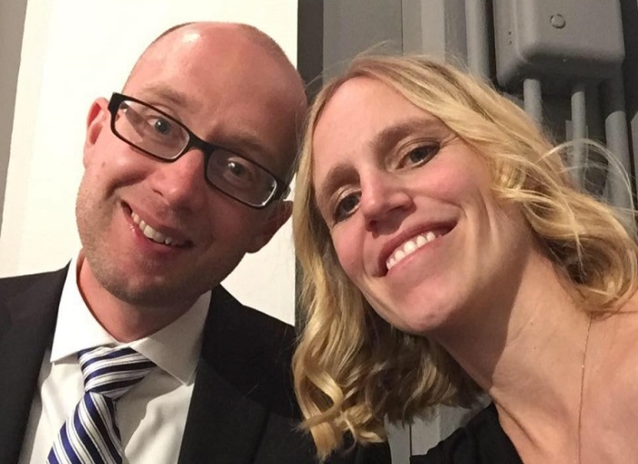 Timothy C. Bourman (L)pastor of Sure Foundation Lutheran Church in Woodside, Queens, NY, and his wife Amanda (L).