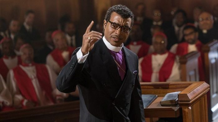 The Netflix film 'Come Sunday' documents how Carlton Pearson (Chiwetel Ejiofor) risks his church, family and future when he questions church doctrine and finds himself branded a heretic.