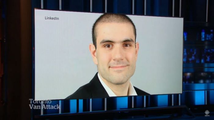 Alex Minassian, 25, is the alleged driver in Toronto's van attack on April 23, 2018.