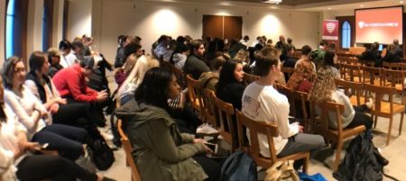 Physicist Ian Hutchinson of the Massachusetts Institute of Technology delivered remarks at the Veritas Forum event "Can Science Explain Everything?" which was held on Wednesday, April 18, 2018 at Quinnipiac University.