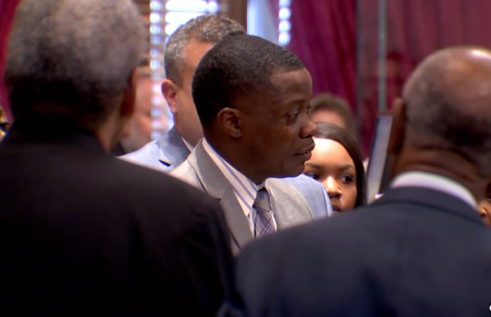 Waffle House hero James Shaw Jr. is honored in an emotional ceremony on Tuesday April 24, 2018 at the Tennessee Capitol.
