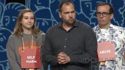 Tom Shefchunas, director of Student Strategy at Orange, giving a presentation at the Orange Conference in Atlanta, Georgia on Friday, April 27, 2018.