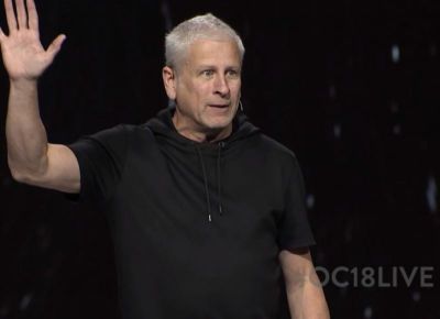 Louie Giglio address the Orange Conference on Friday, April 27, 2018.