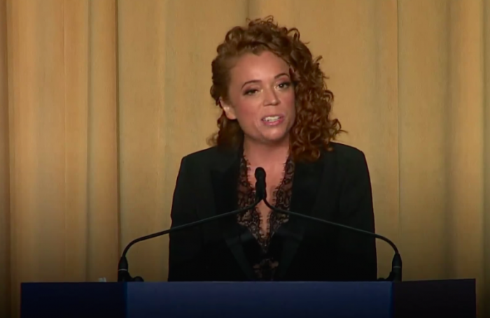 Comedian Michelle Wolf hosts the 2018 White House Correspondent's Dinner in Washington D.C., April 28, 2018.