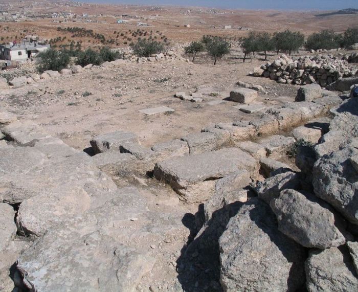 Archaeological work at Hebron Hills near Jerusalem on October 23, 2013.