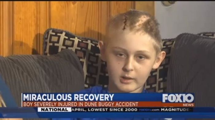 13-year-old Trenton McKinley of Mobile, Alabama, in a FOX10 News interview published on May 5, 2018.
