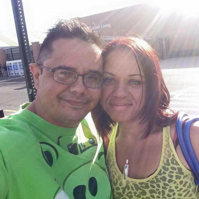 Christian couple Russell Cordova (L) and his wife Nicole Emanuel.