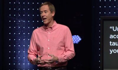 Andy Stanley preaching before North Point Community Church of Alpharetta, Georgia on Sunday, April 29, 2018.
