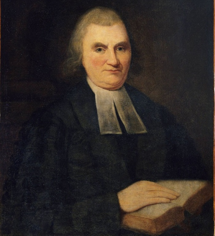 A portrait of John Witherspoon (1722-1794), signer of the Declaration of Independence and Presbyterian clergyman.