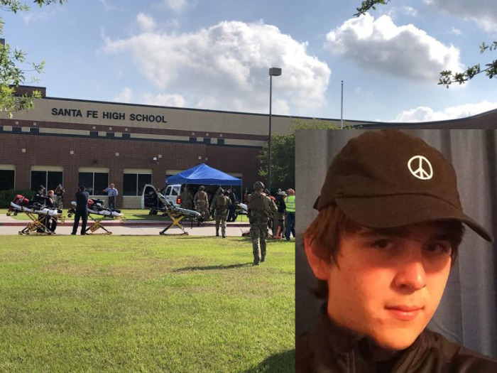 Santa Fe, Texas, school shooting suspect Dimitrios Pagourtzis, 17.