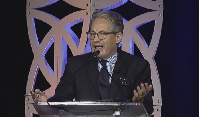 Radio host Eric Metaxas speaks at the Colson Center's 2018 Wilberforce Weekend conference in Washington, D.C. on May 18, 2018.