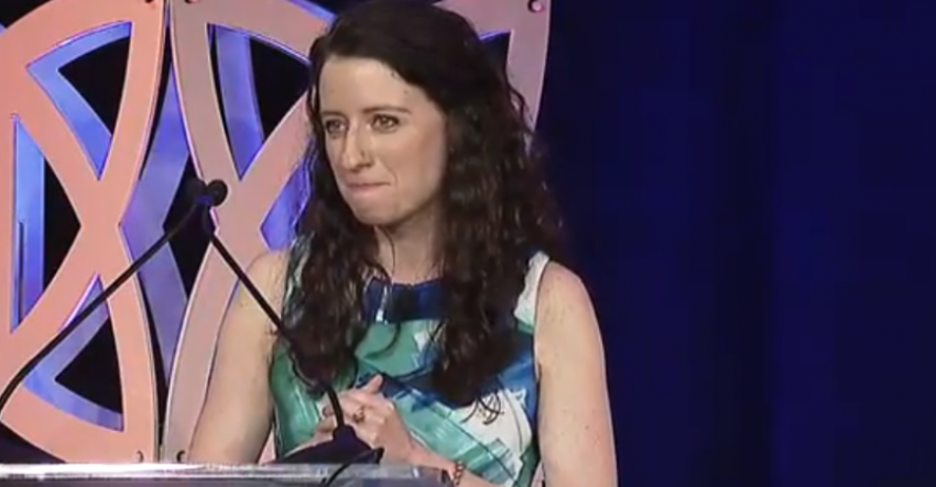 Stephanie Gray speaks at the Wilberforce Weekend in Washington, D.C. on May 19, 2018.