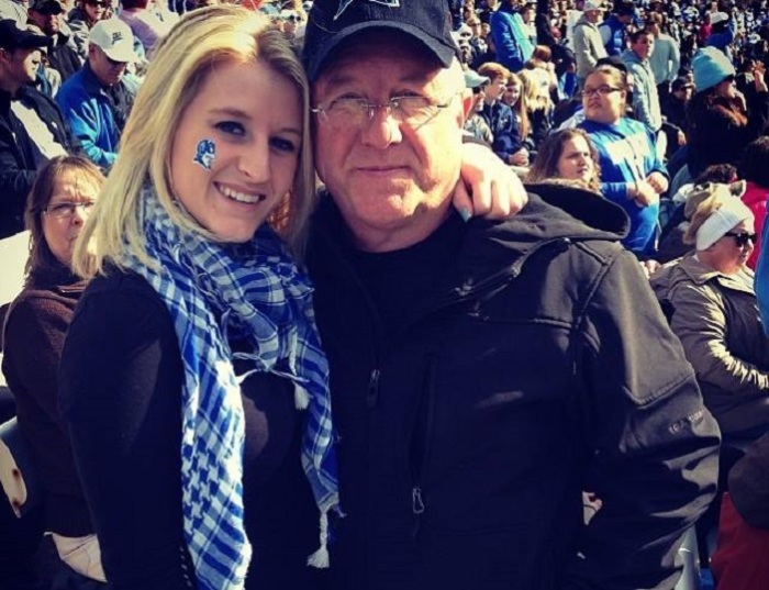 Roger Self, 62 (R), and his late daughter Katelyn Self, 26, in happier times.