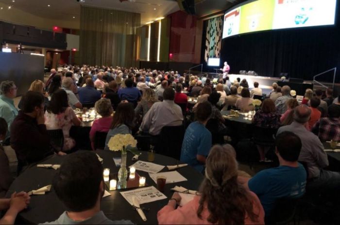 Christians and Muslims gather for the Church of the Resurrection of Leawood, Kansas' iftar dinner, held Tuesday, May 22, 2018 during the Muslim month of Ramadan.