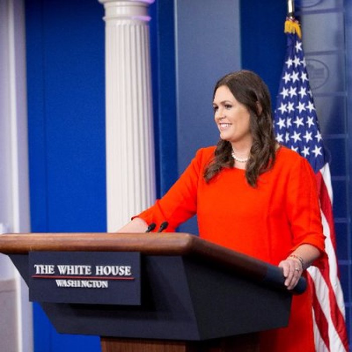 US Press Secretary Sarah Huckabee Sanders
