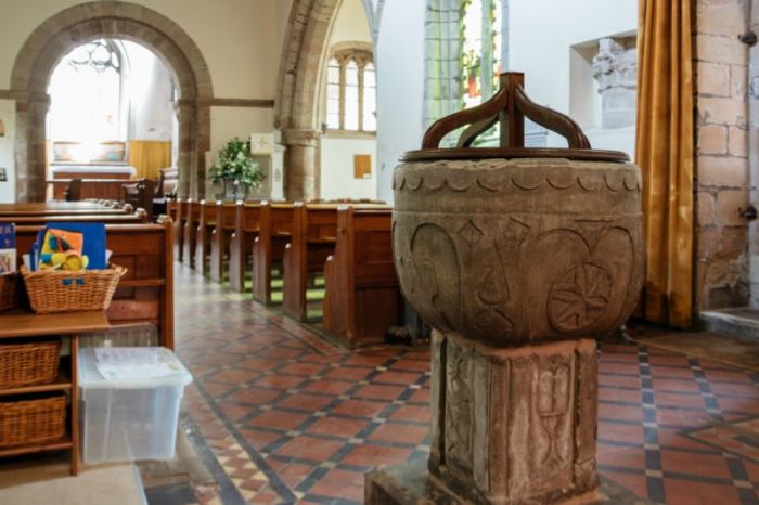 Edward Winslow, one of the most prominent Pilgrims, was baptized at the font in St. Peter's Church.