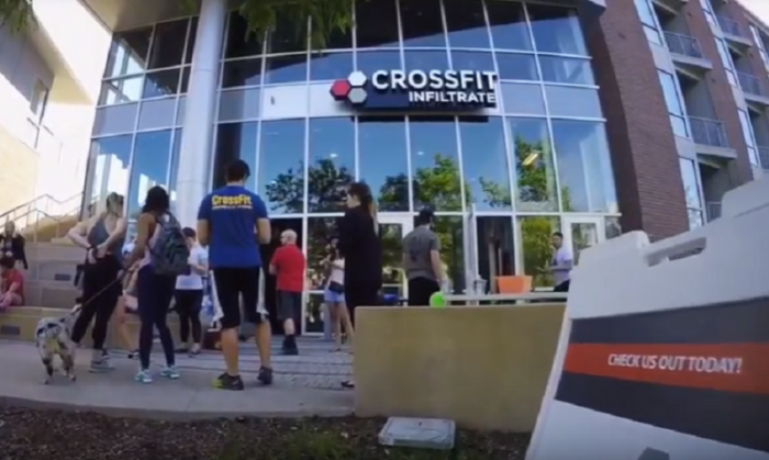 The shuttered Crossfit Infiltrate gym in downtown Indianapolis,Ind.