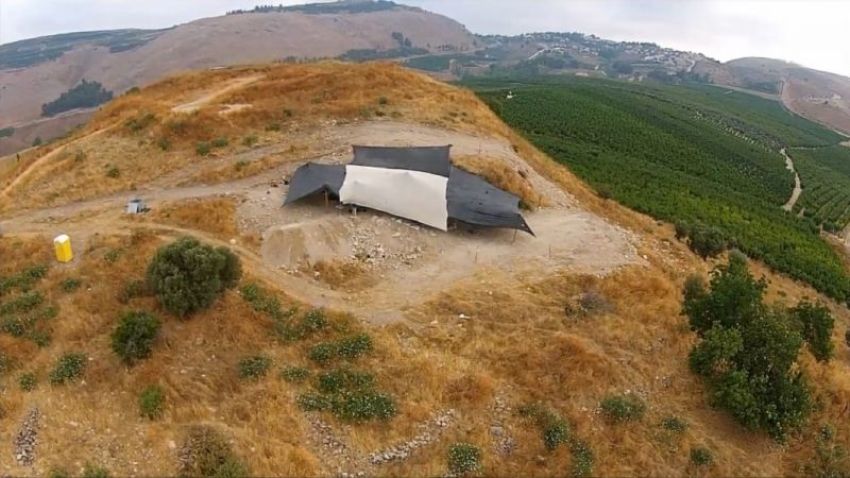 Flyover of Tel Abel Beth Maacah, Israel, on July 9, 2015.
