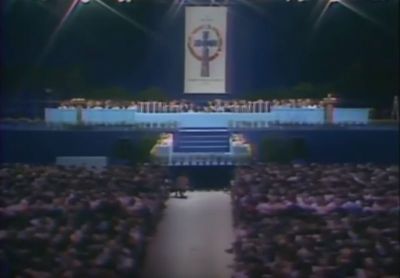 The June 10, 1983 worship and communion service announcing the merger of the Presbyterian Church in the U.S. and the United Presbyterian Church in the U.S.A. to the modern mainline Protestant denomination, Presbyterian Church (USA).