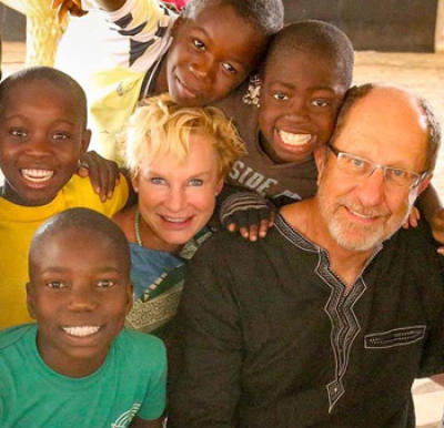 Rolland and Heidi Baker with young people in Mozambique