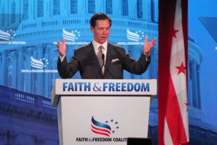 Ralph Reed, founder of the Faith & Freedom Coalition, speaks at the Faith & Freedom Coalition's Road to Majority conference in Washington, D.C. on June 8, 2018.