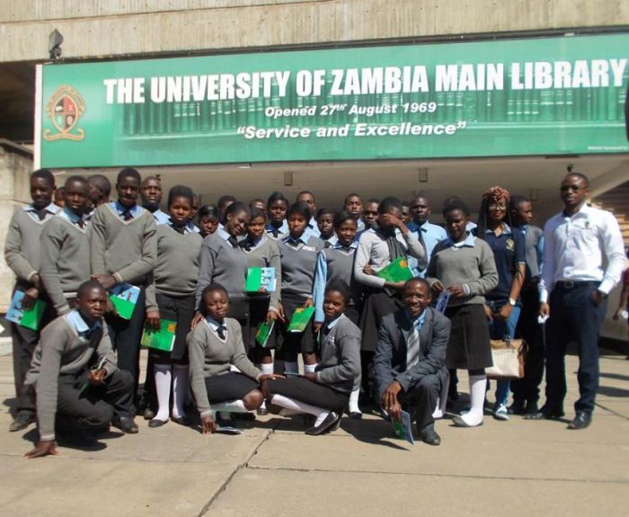 Students at the University of Zambia.