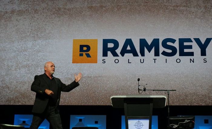 Dave Ramsey speaks at the Southern Baptist Convention's Annual Meeting at the Kay Bailey Hutchison Convention Center in Dallas, Texas, on June 12, 2018.