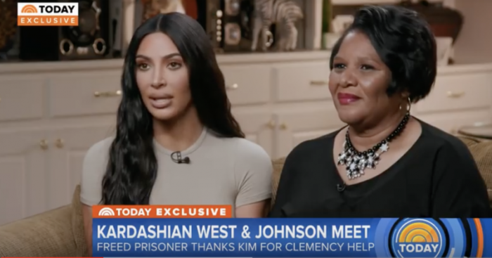 Kim Kardashian West and Freed Inmate – Alice Johnson meet for the first time, Jun 14, 2018
