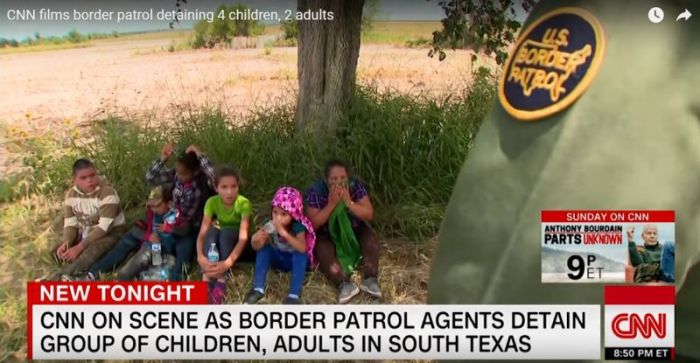 CNN report on family separations at the U.S.-Mexico border on June 15, 2018.