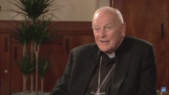 Former Archbishop of Washington Theodore McCarrick in an interview published on October 26, 2012.