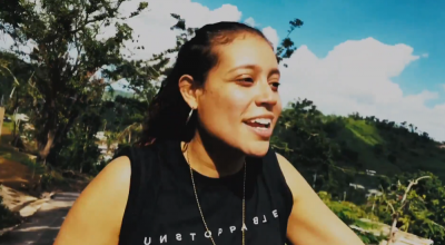 Christian rapper Angie Rose in Puerto Rico.