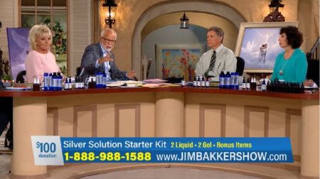 Televangelist Jim Bakker on "The Jim Bakker Show" in an episode aired on June 25, 2018.