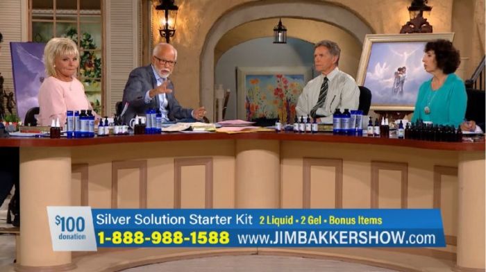 Televangelist Jim Bakker on 'The Jim Bakker Show' in an episode aired on June 25, 2018.