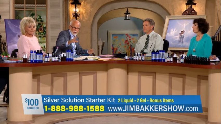 Televangelist Jim Bakker on "The Jim Bakker Show" in an episode aired on June 25, 2018.