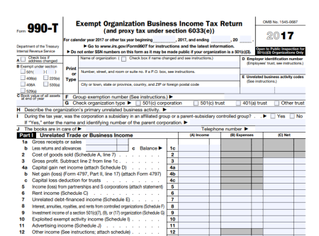 The 990-T form.